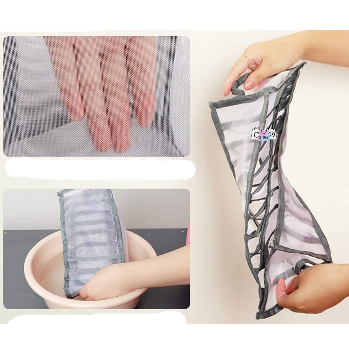 Organizador Tipo Colmena para Ropa Íntima – Kit de 3 Piezas